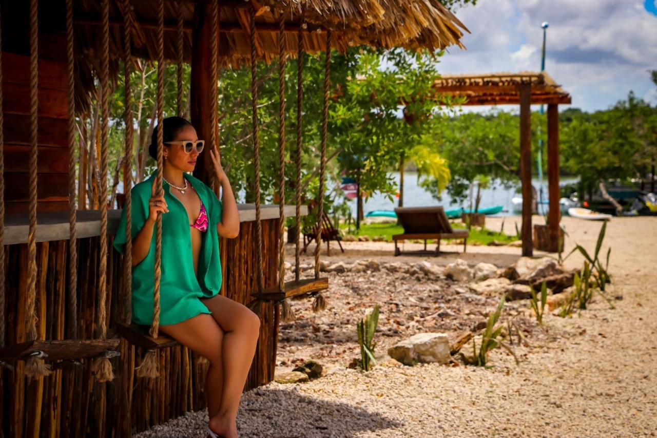 Hotel Y Beach Club Casa Mia Xulha -Bacalar Xul-Ha エクステリア 写真